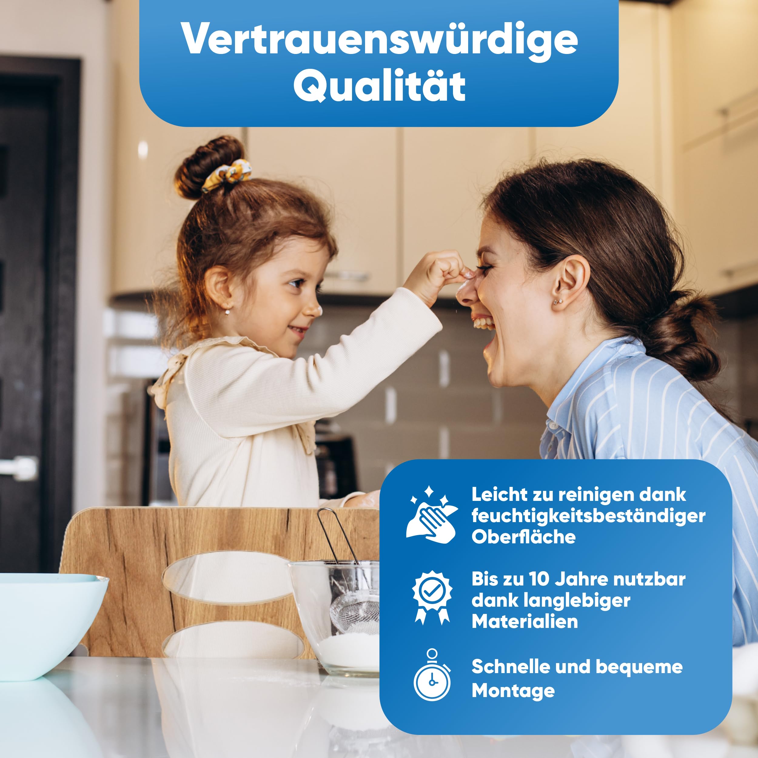 Kitchen Kids Helper Lernturm ab 1 Jahr - Höhenverstellbarer Lernturm Montessori Eiche 80cm - Sicherer Learning Tower für Kinder - Ideal für Küche & Bad - Stabile Konstruktion - Leichter Aufbau