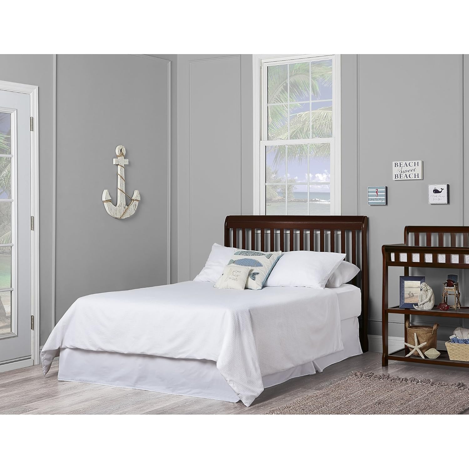 Dream On Me Ashton 5-in-1 Convertible Crib in Espresso, Greenguard Gold Certified , 50x36x44 Inch (Pack of 1)