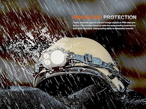 Miniatura 11 de Fenix HP35R - Linterna frontal recargable USB-C de 4000 lúmenes, con foco, reflector y luz roja para búsqueda y rescate, uso al aire libre,