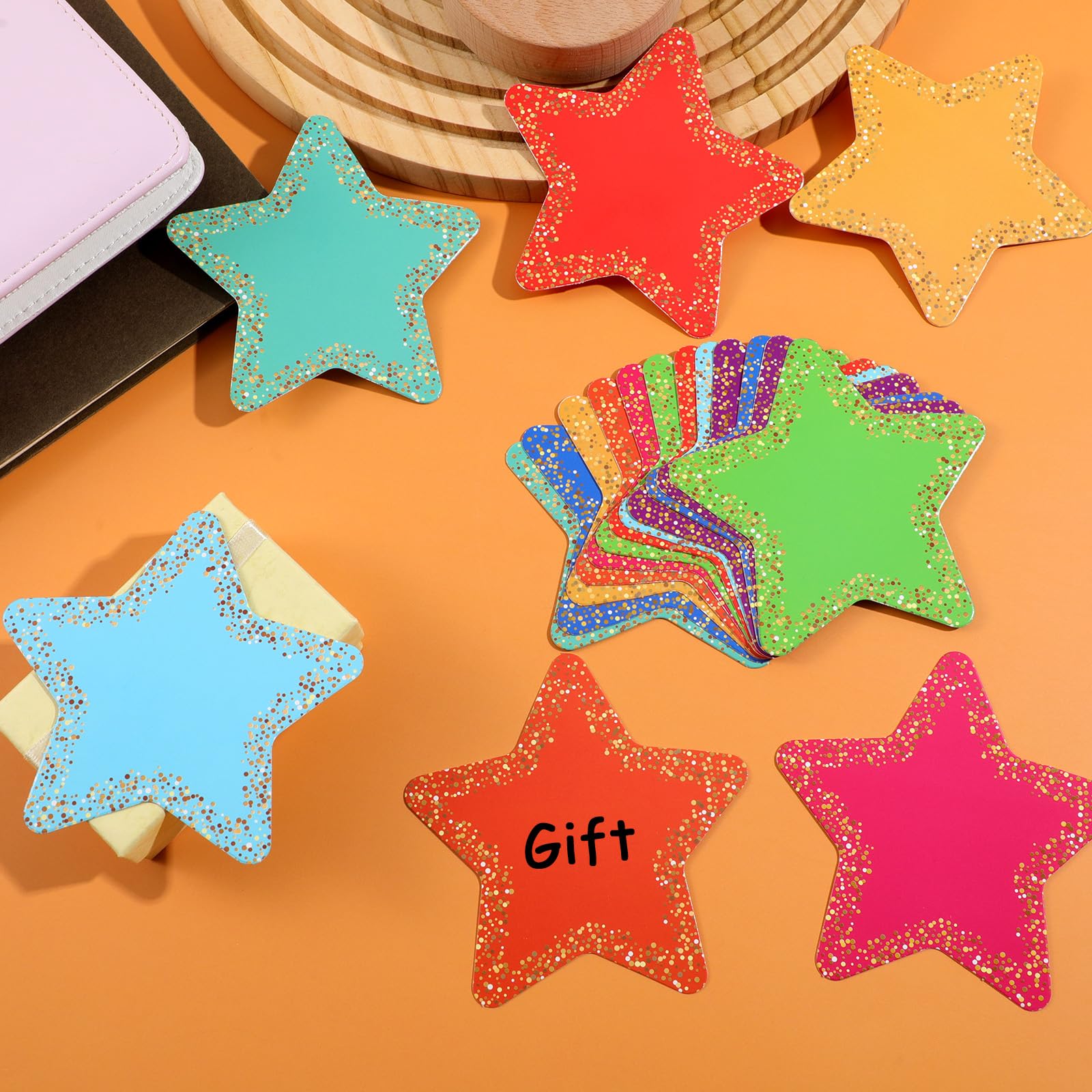 Sagome a Stella per Decorazioni Bacheche 8,9 cm Stelle di Carta Colorate per Insegnanti Aule Artigianato Fai da Te