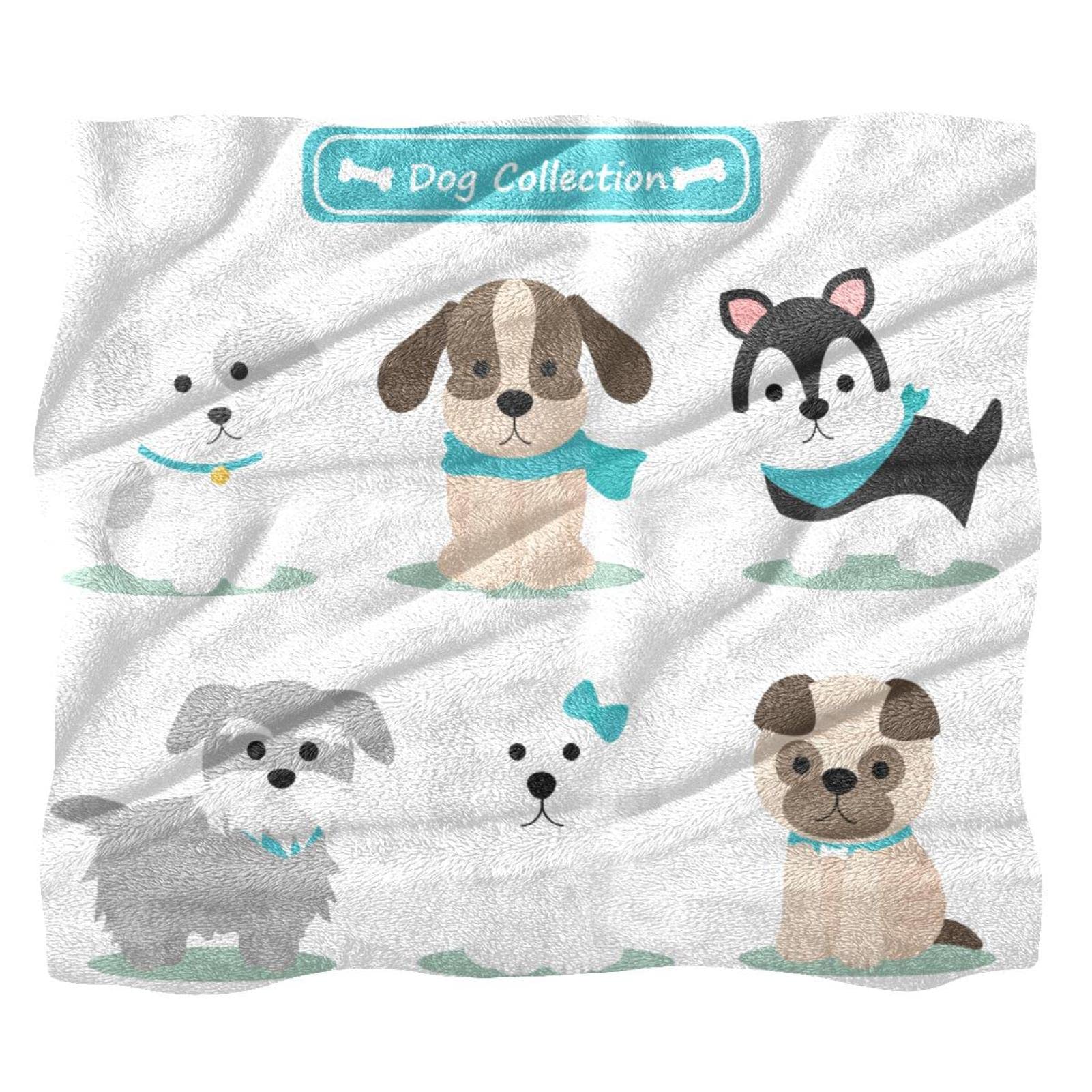 Manta de forro polar para sofá, sofá o cama, acogedoras mantas suaves y acogedoras para perros, colección 01
