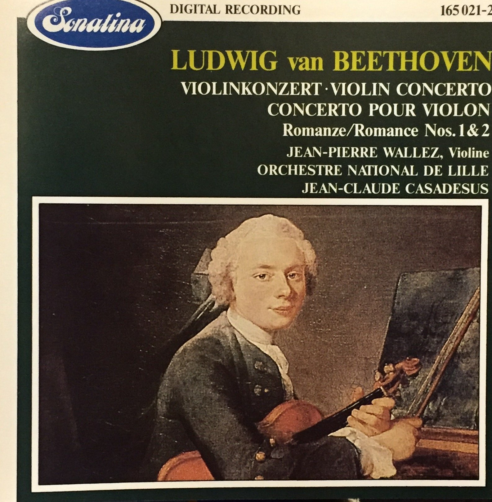 Beethoven: Concerto pour Violon; Romances nos. 1 & 2, Jean-Pierre Wallez, Violine und Orchestre National de Lille, Jean-Claude Casadesus [Audio CD]