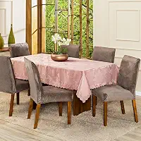 Kit com 4 Capas de Cadeira Jantar Lisa em Veludo Splendore Ajustável com Elástico - Tecido Suede Protetor Para Cozinha Toque Macio Aveludado (Taupe)