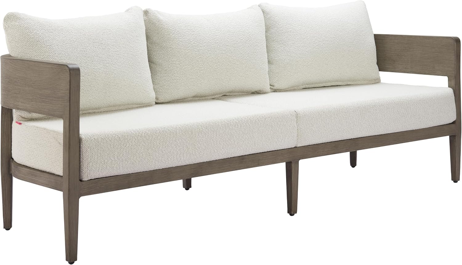 Zuo Foret Sofa Beige, Beige Sofa, Modern Style, Patio Furniture, Outdoor Fabric, Seats up to 3, Aluminum, Outdoor Living, 77.4" W x 28.7" D x 31.5" H, Non-Stackable