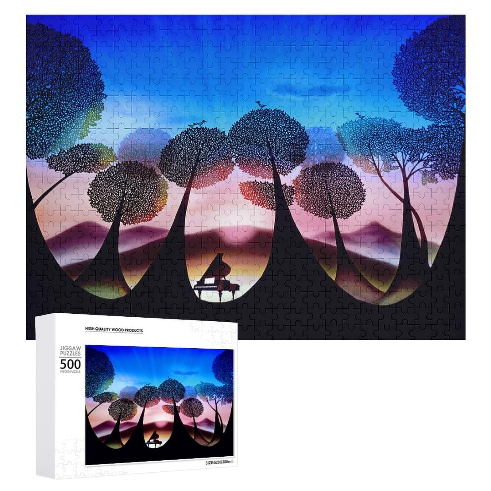 Amazon | 藤城清治 夜明けのかがやき ジグソーパズル 300/500/1000PCS 