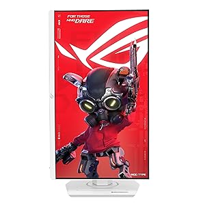 ASUS ROG Strix 25 (24.5-inch viewable) 1080P HDR Gaming Monitor (XG259QNG-W) - White, Full HD, 380Hz, 0.3ms, Fast IPS, Low Motion Blur Sync, FreeSync Premium, DisplayWidget, Ergonomic, 3 yr Warranty