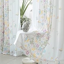 Tranquebar Curtain Co. Floral Print Door Curtain - Room Darkening, 213 cm (7 Feet), Pink-Yellow, Set of 2, Cotton Fabric, BackTab, Frida- Door Curtains 7 Feet, Living Room, Bedroom