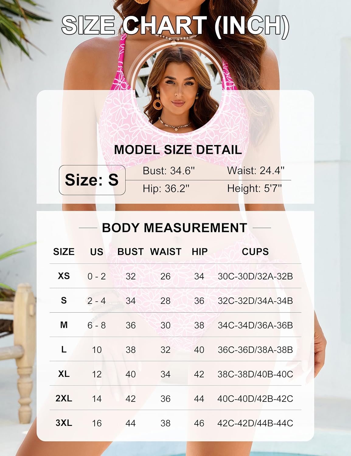 Blooming Jelly Womens Bikini Sets Two Piece Cheeky Swimsuit Embroidery Curvy String Bathing Suit - Image 6