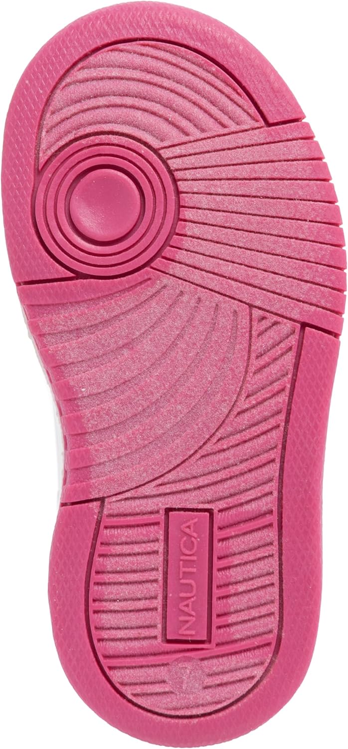 Nautica Girls Sneakers, Stylish Low-Top Tennis Shoes with Cushioned Insole for Everyday Wear, Toddler, Little Kids and Big Kids, Lace-Up/Bungee - Image 5