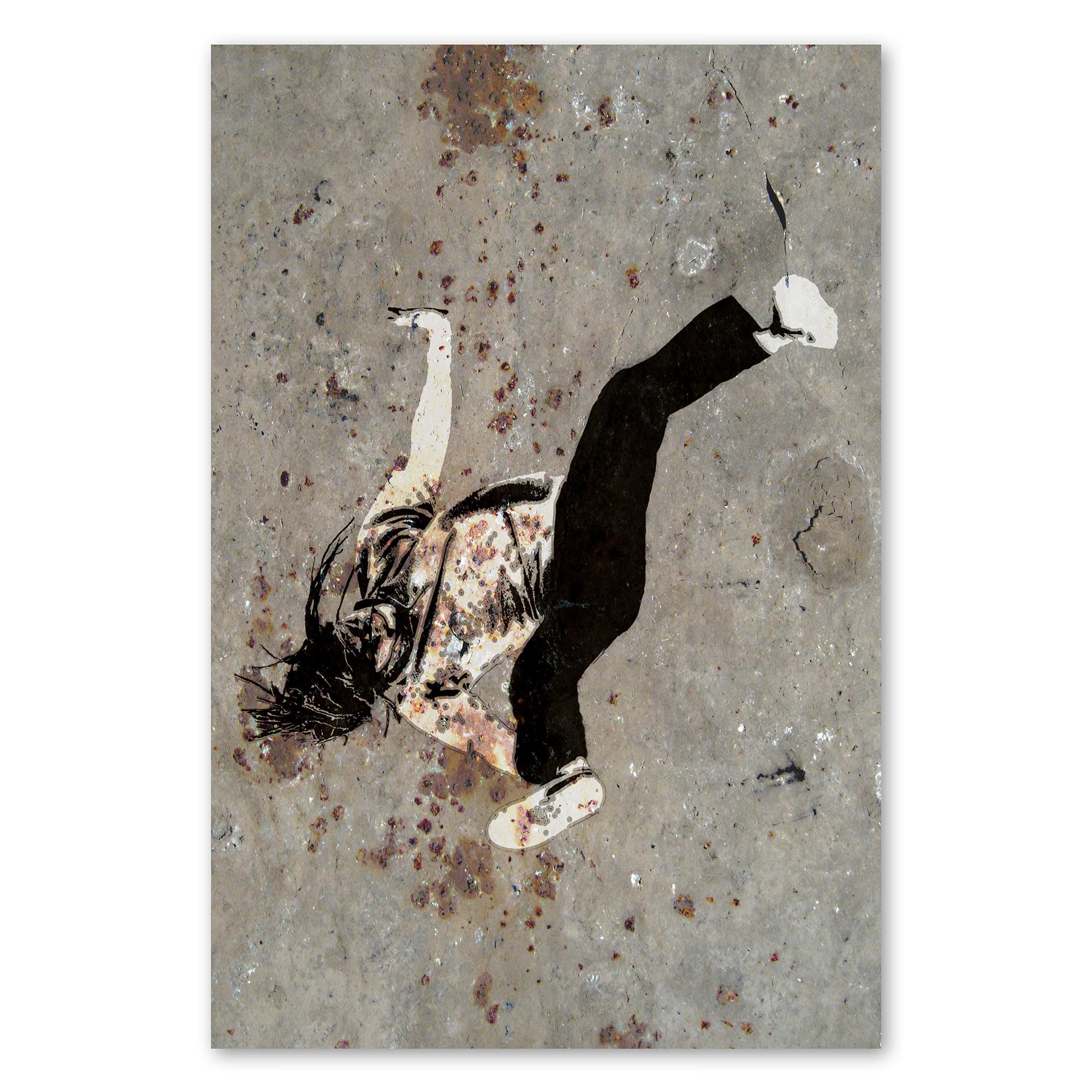 Postereck - 1701 - Hip hop, danza, musica, graffiti, break dance - Stampa con Scritta, Decorazione da Parete, Ideen Regalo, Stampa Fotografica - Tela - 100,0 cm x 75,0 cm