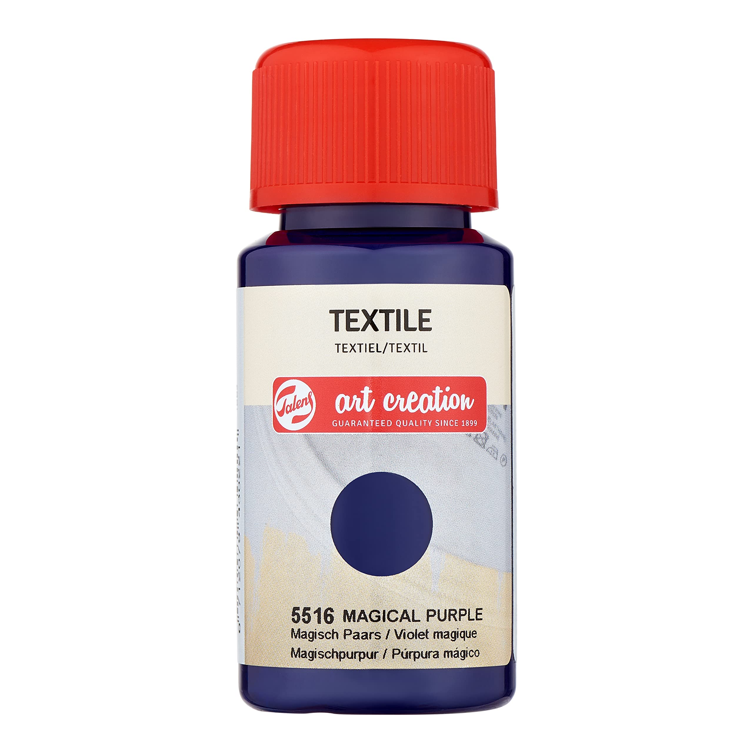Talens Art Creation Textile Paint - 50 ml Magical Purple 5516 - For Light-Coloured Fabrics - Easy Application & Heat Set - DIY Upcycling & Custom Fabric Design