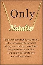 Lcherry Name Necklace Personalized for Women Gold Plated Nameplate Necklace Gifts for Girls