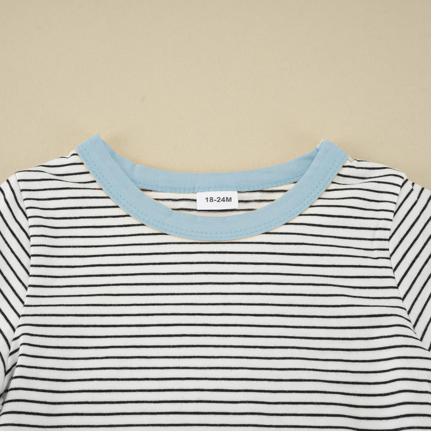 Toddler Baby Boy Summer Outfit Striped Short Sleeve T-Shirt Shorts Set 2-Piece Boys Outfits Clothing Sizes 18M-5T - Image 6