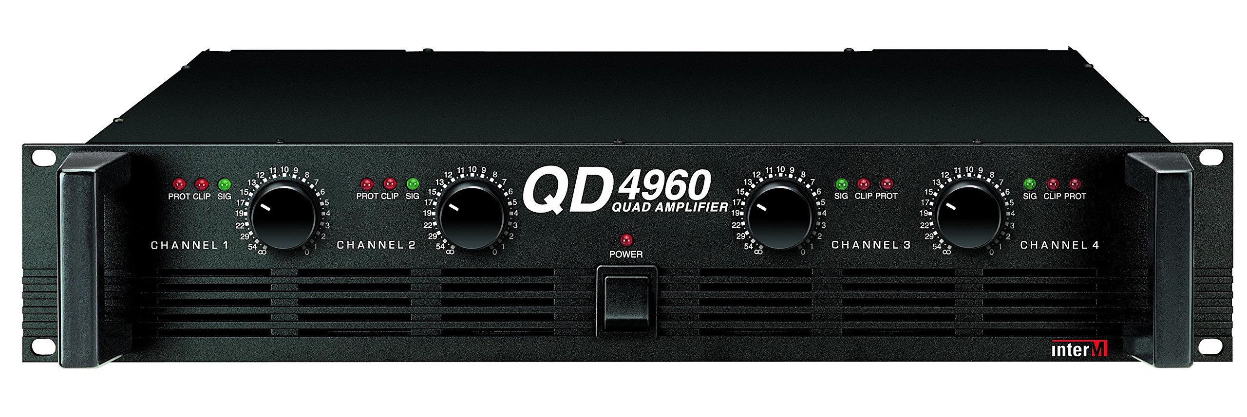 Amazon | Inter-M プロ用4Chパワーアンプ QD-4960 | プロ用パワー