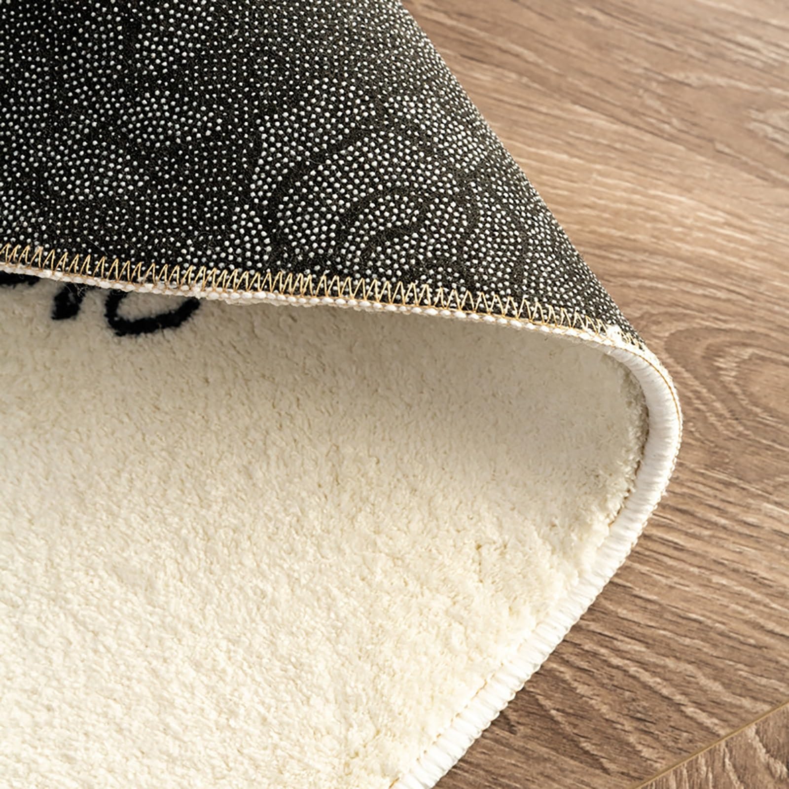 Tapis imprimé élégant de forme irrégulière pour le salon et la décoration de la maison, design unique, texture douce, parfait pour une décoration moderne
