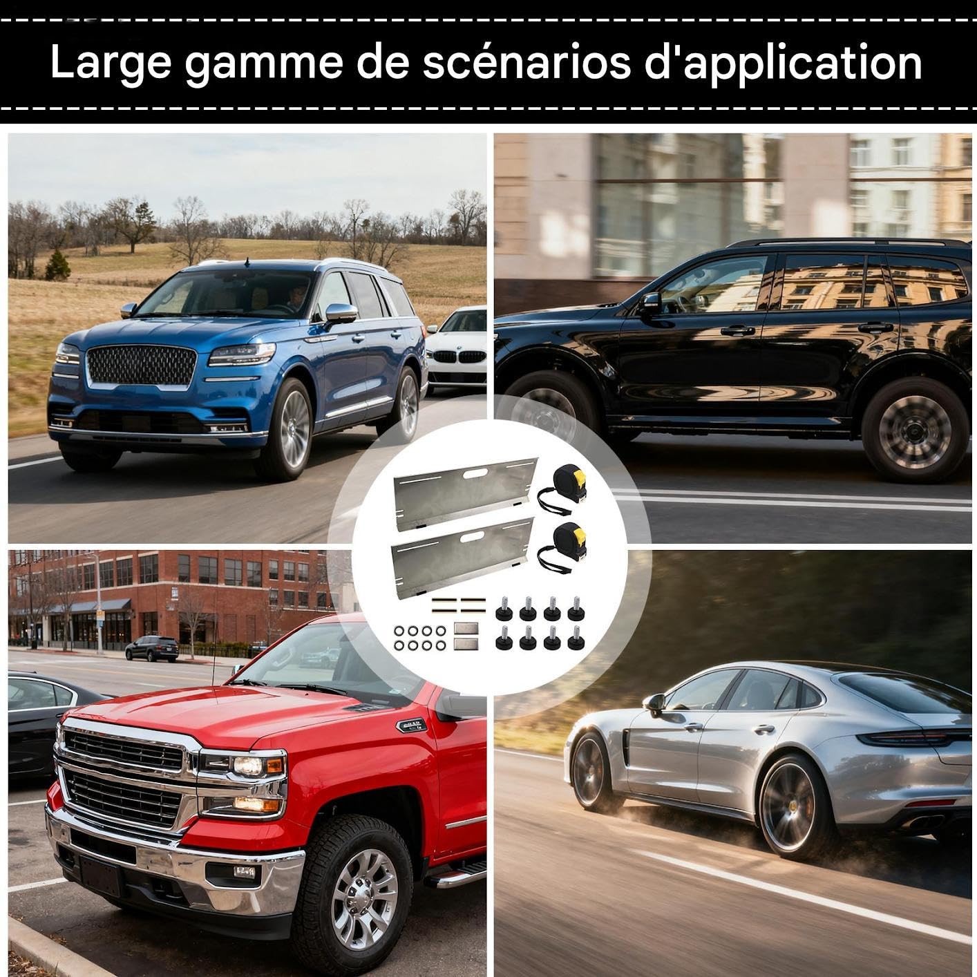 Herramientas alineación automotriz cinta de medición antideslizante
