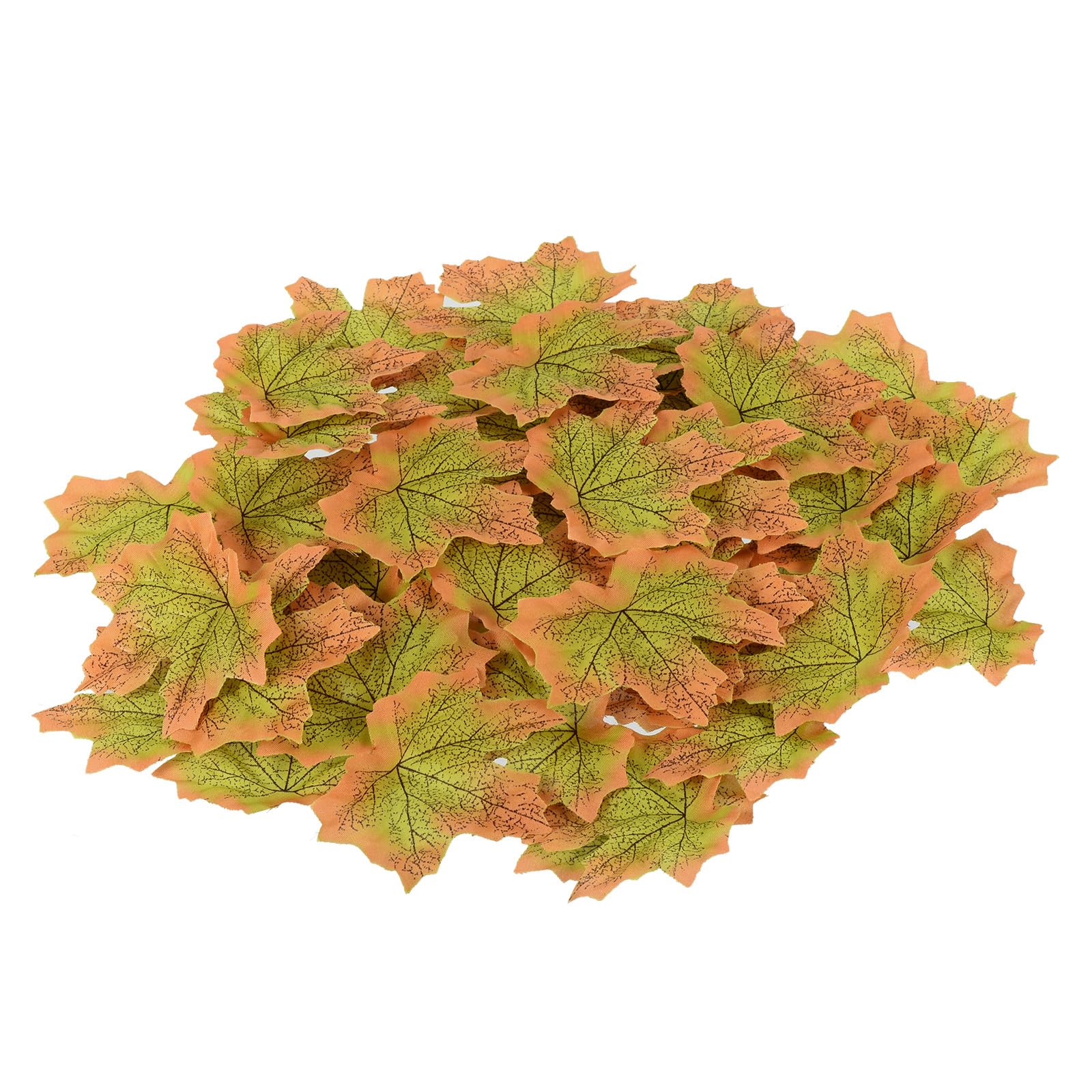 M METERXITY 200 Pack Artificial Maple Leaf, Fake Leaf Decoration Create Autumn Atmosphere