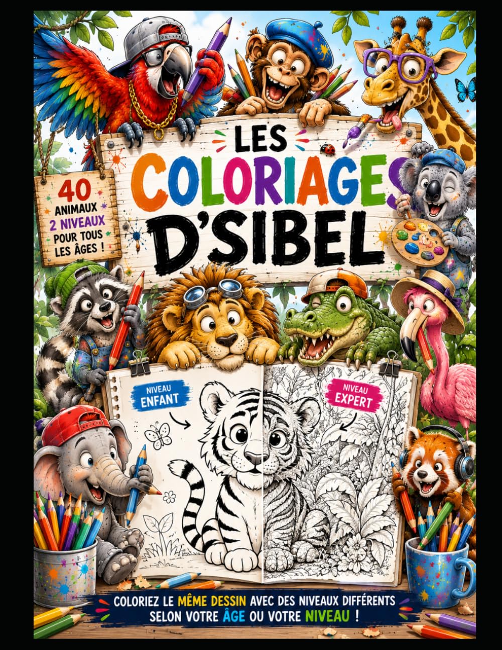 les coloriages dsibel: les animaux rigolos (collection enfants)