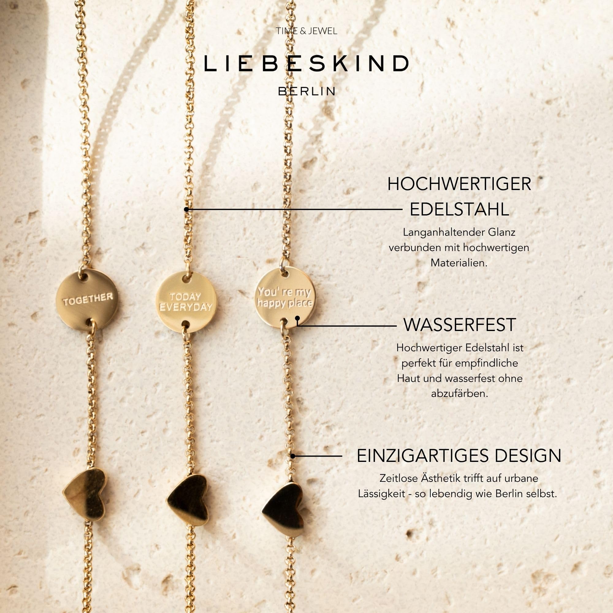Liebeskind Berlin Damen Armband LJ-1763-B-20 aus Edelstahl in IP Schwarz – Bild 4