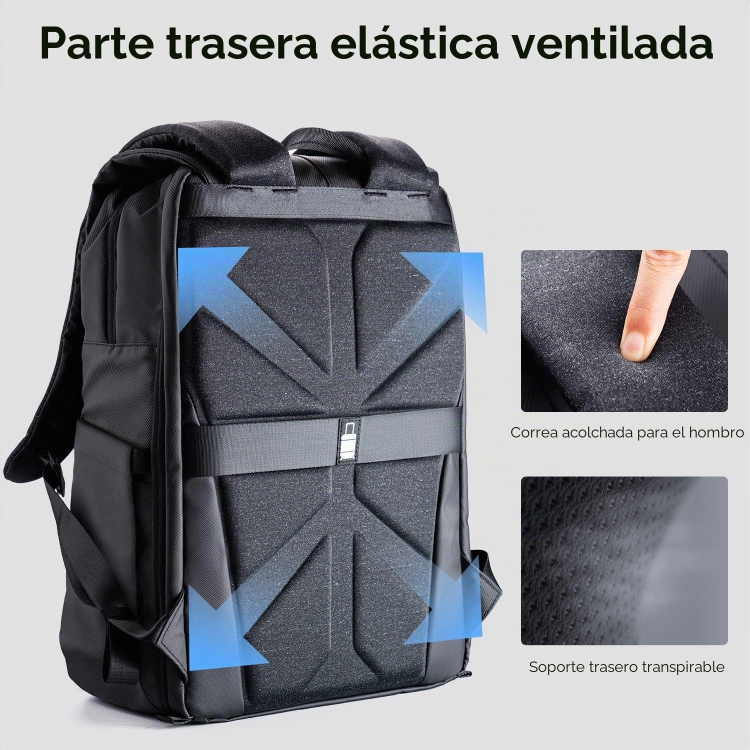 K&F CONCEPT Mochila para cámara, bolsas de cámara para fotógrafos, funda de cámara de gran capacidad con cubierta impermeable, compartimento para laptop de 15 a 15.6 pulgadas compatible con dron Canon