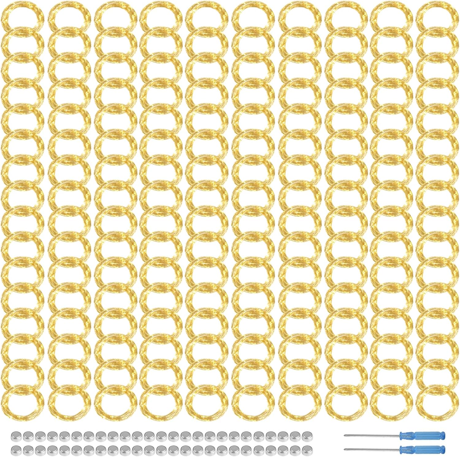 160 Pcs LED Fairy Lights 3 Speed Modes 7 Ft 20 Warm White LED Starry Wedding Decoration Waterproof Wire Twinkle Light Battery Operated String for Mason Jars Party DIY Christmas Bedroom