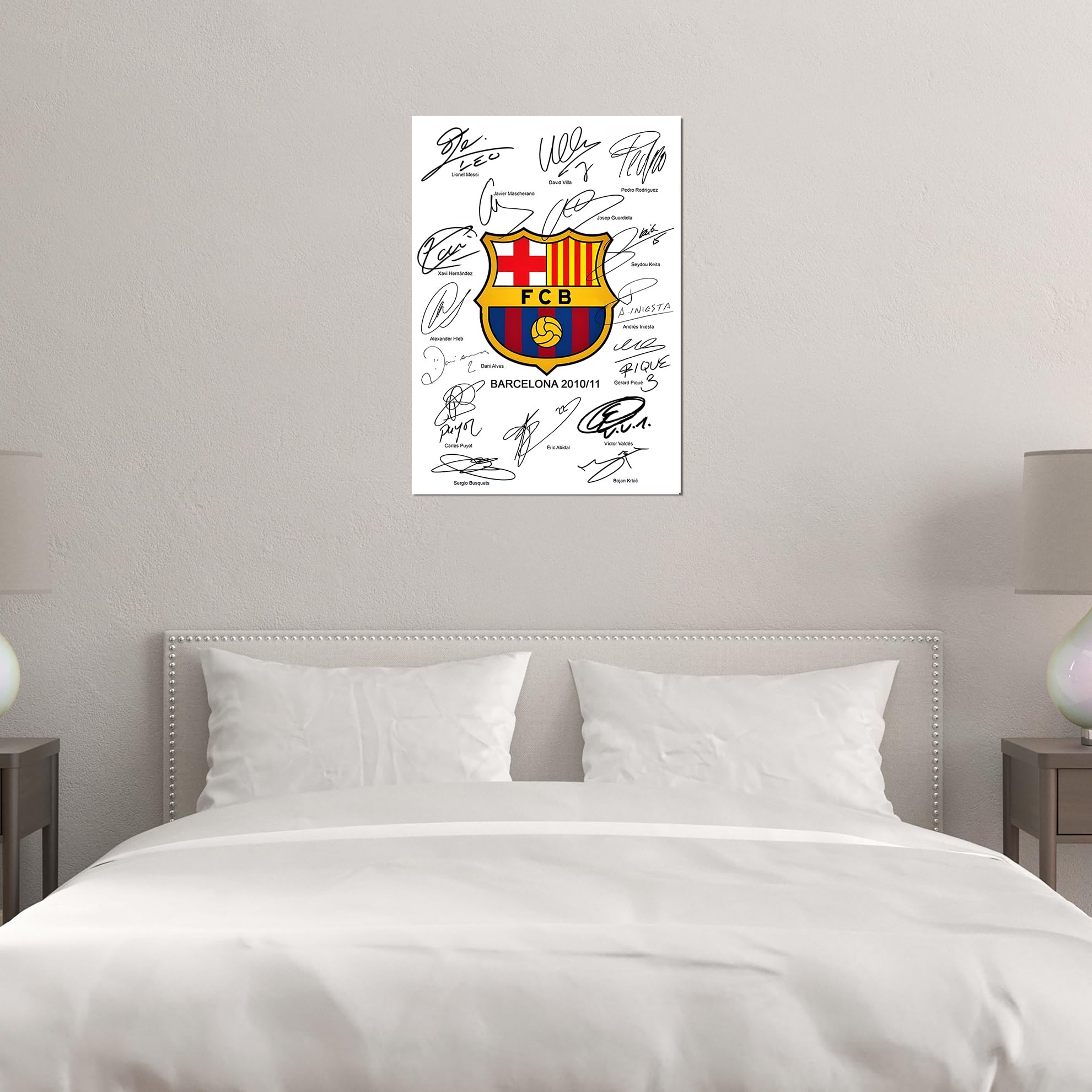 FC Barcelona Poster - Barcelona Stickers - FCB Posters - Barcelona Logo Sticker - Football Club Posters for Wall - Barcelona Wall Sticker - FC Barcelona Posters for Living Room, Bedroom Decoration 4
