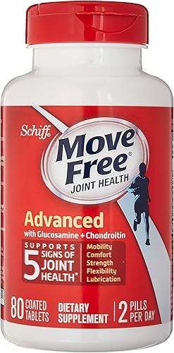 Schiff Move Free Advanced, Suplemento de salud articular con glucosamina y condroitina, 80 unidades disponible en Yaxa Venezuela