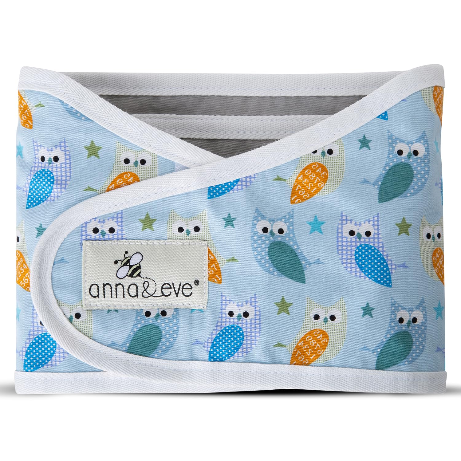 Anna & Eve® Baby Swaddle Strap for Newborns and Infants - 100% Cotton, No Overheating - The Original Arms Only - Adjustable Small Size Swaddle, Fits