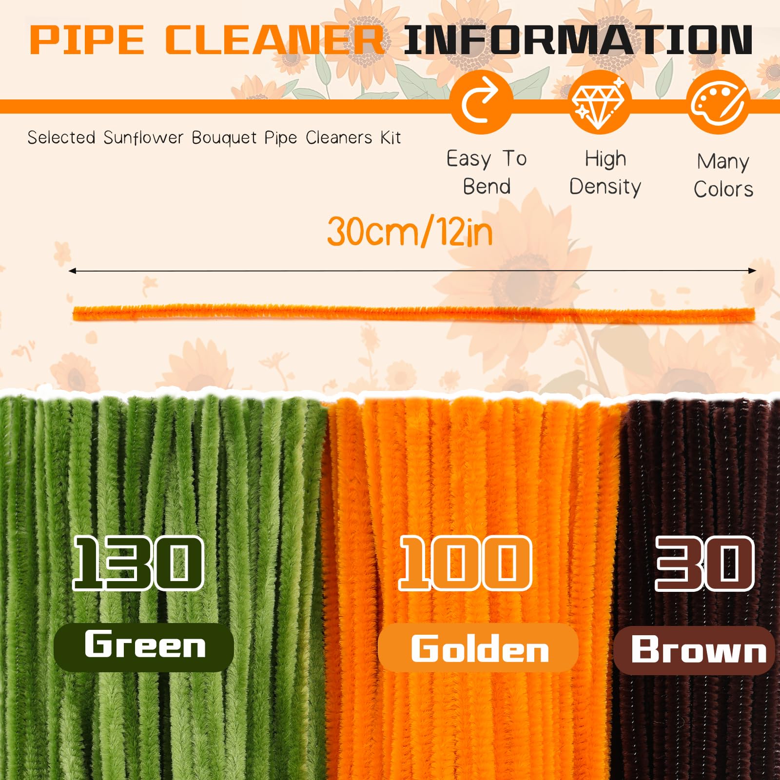 Lot De 427 Cure-pipes Pour Le Bricolage - Pipe Cleaner Flower