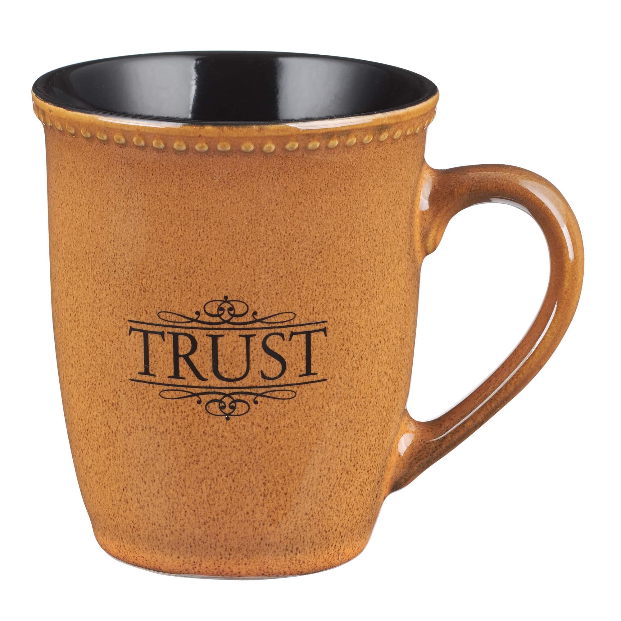 Christian Art GiftsSaddle Tan"Trust" Verse Mug