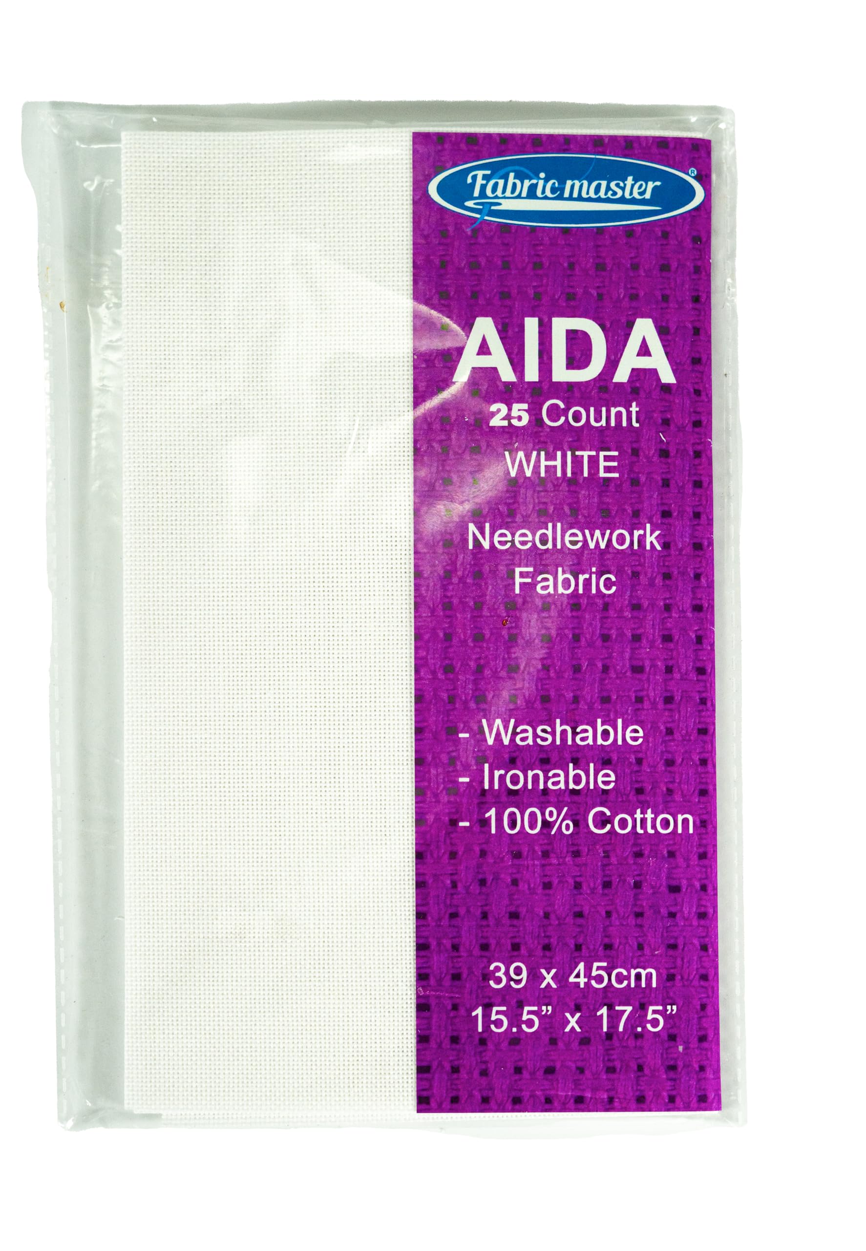 Aida 25 Count White 39 x 45cm