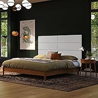 Vista 309 de Jaxx Panelist - Cabecero acolchado moderno, juego de 4 paneles para montar en la pared (cada uno de 11.25 x 38 pulgadas), tamaño King