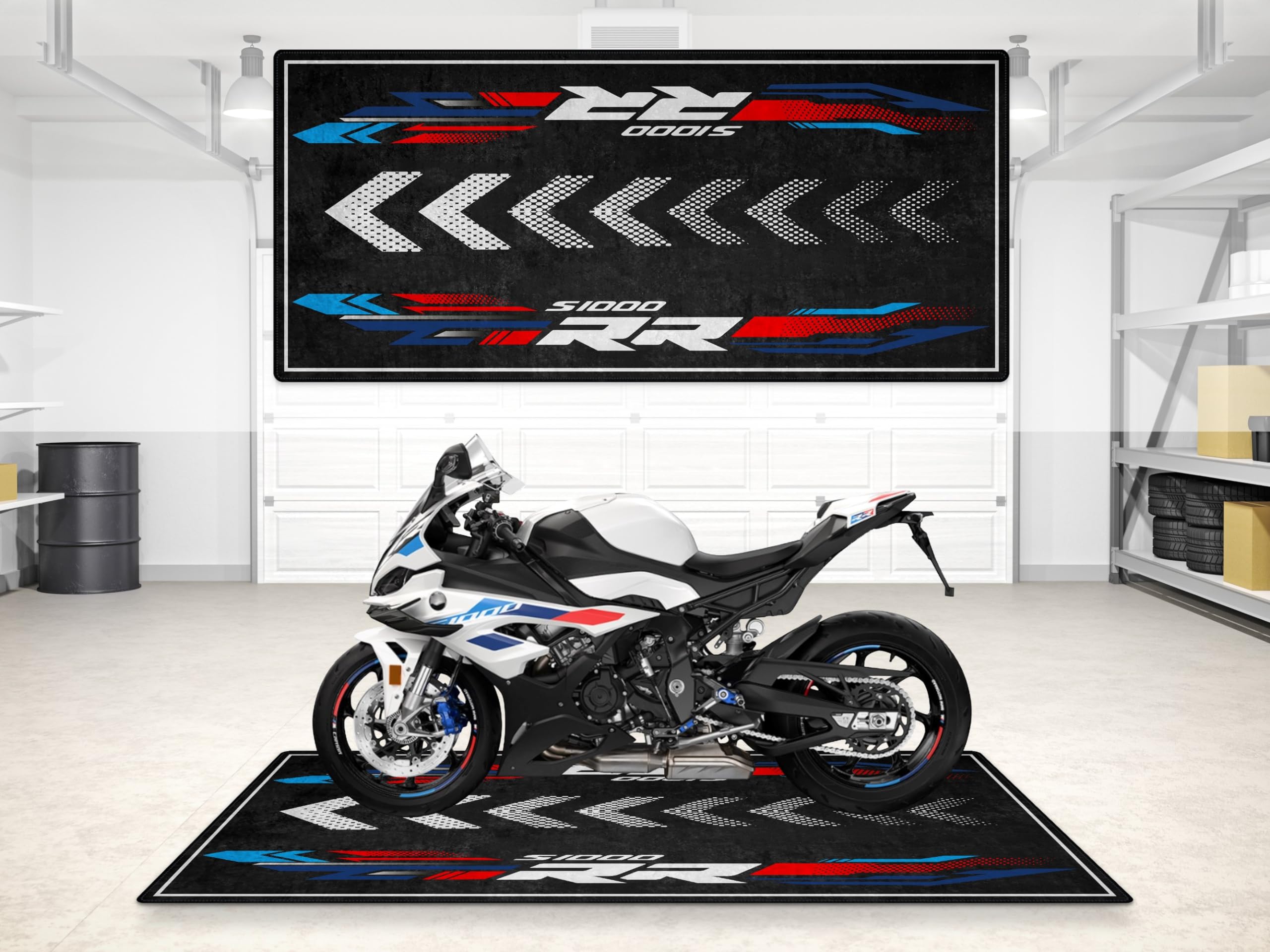 Amazon.com: wibeart Garage Mat for S1000RR Motorcycle Model