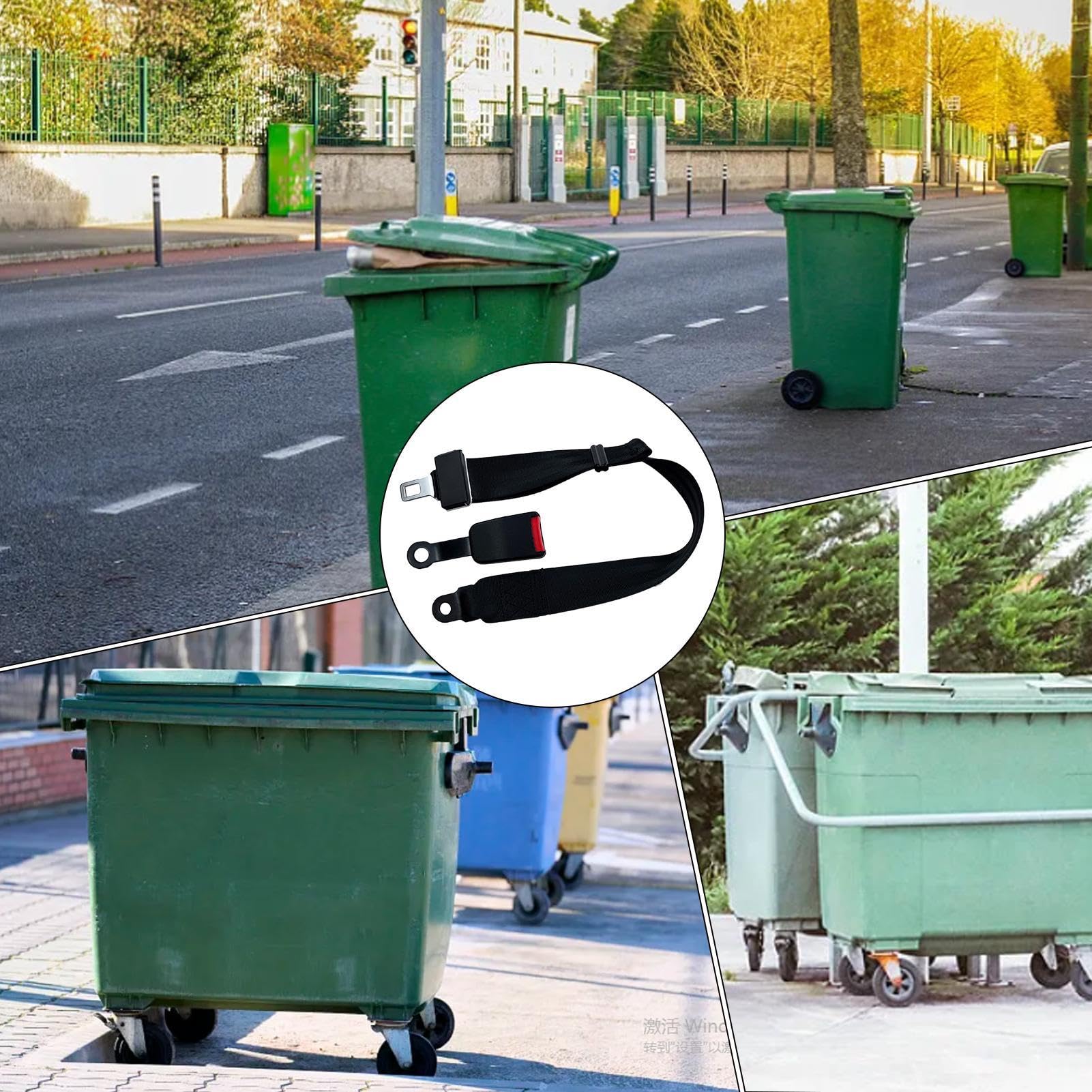 Prullenbaksloten voor dieren - verstelbare vuilnisbak riem