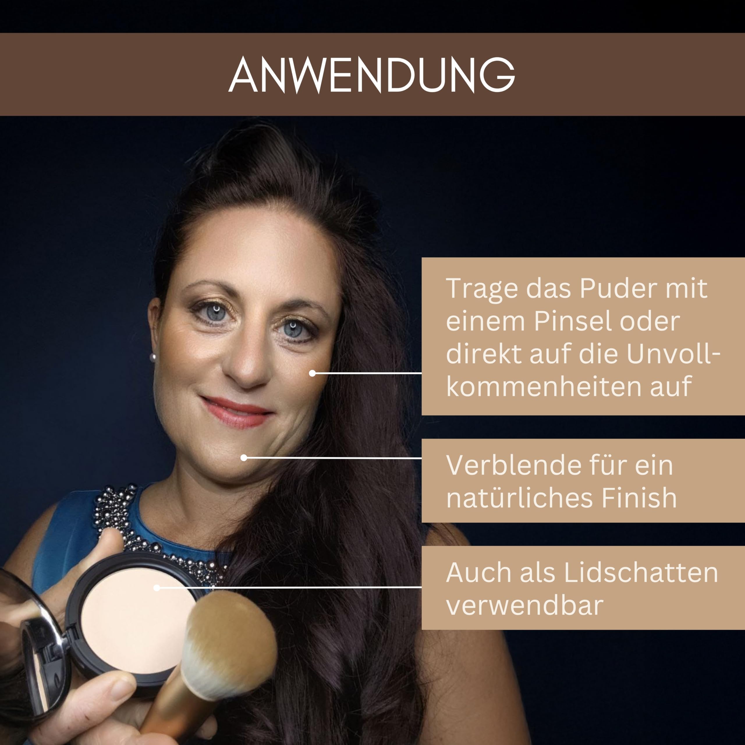 Thats me organic Bio Powder (Non Glossy Ivory) – Mattierend, vegan & ohne Titandioxid – Samtiges Finish mit Mandelöl & Vitamin E – Setting Puder