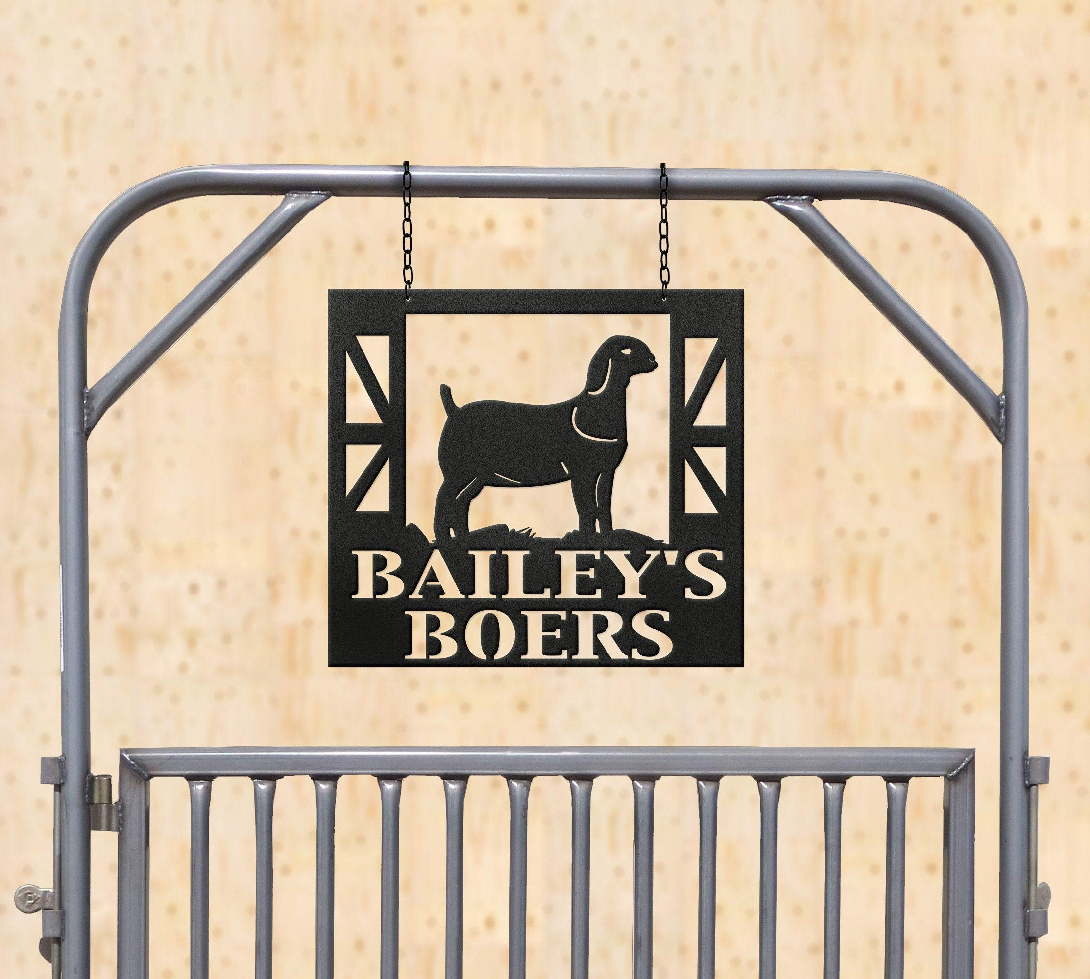 Boyce22Par Show County Animal Plaque Sign Last Name Welcome Front Porch Metal Sign Wall Art