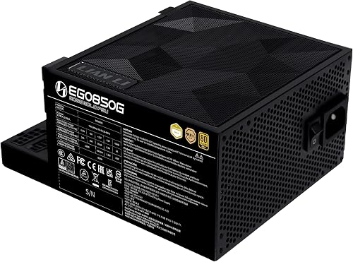Lian Li Edge Gold 850 80 Plus Gold Netzteil, Pcie 5.1, Atx 3.1 - 850 Watt, Schwarz (Edge Gold 850w Black) - 3