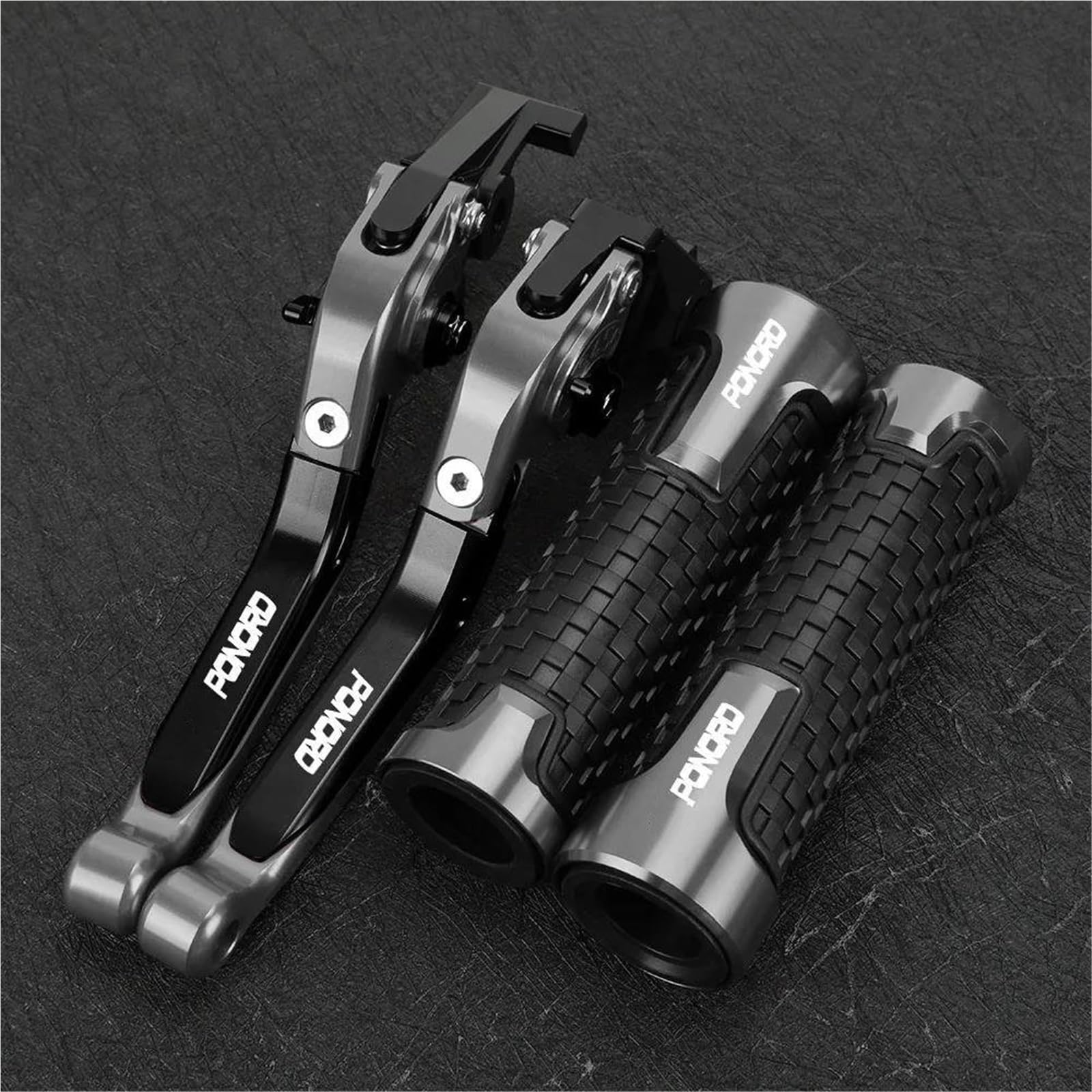 Tgvselpj Black2 Motorcycle Part Motorcycle Accessories Adjustable Control Handles Pivot Brake Clutch Levers For Aprilia Caponord Etv1000 2002-2007(Black2)