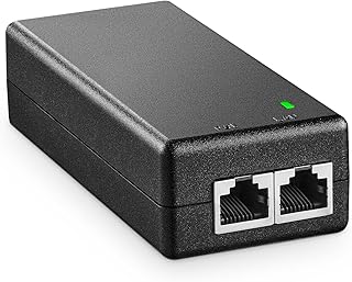 MokerLink Gigabit PoE Injector, 802.3af/at 30W, 10/100/1000Mbps Ethernet, Plug & Play, Non-PoE to PoE Adapter, Distance Up to 100 Meters (328 ft.)
