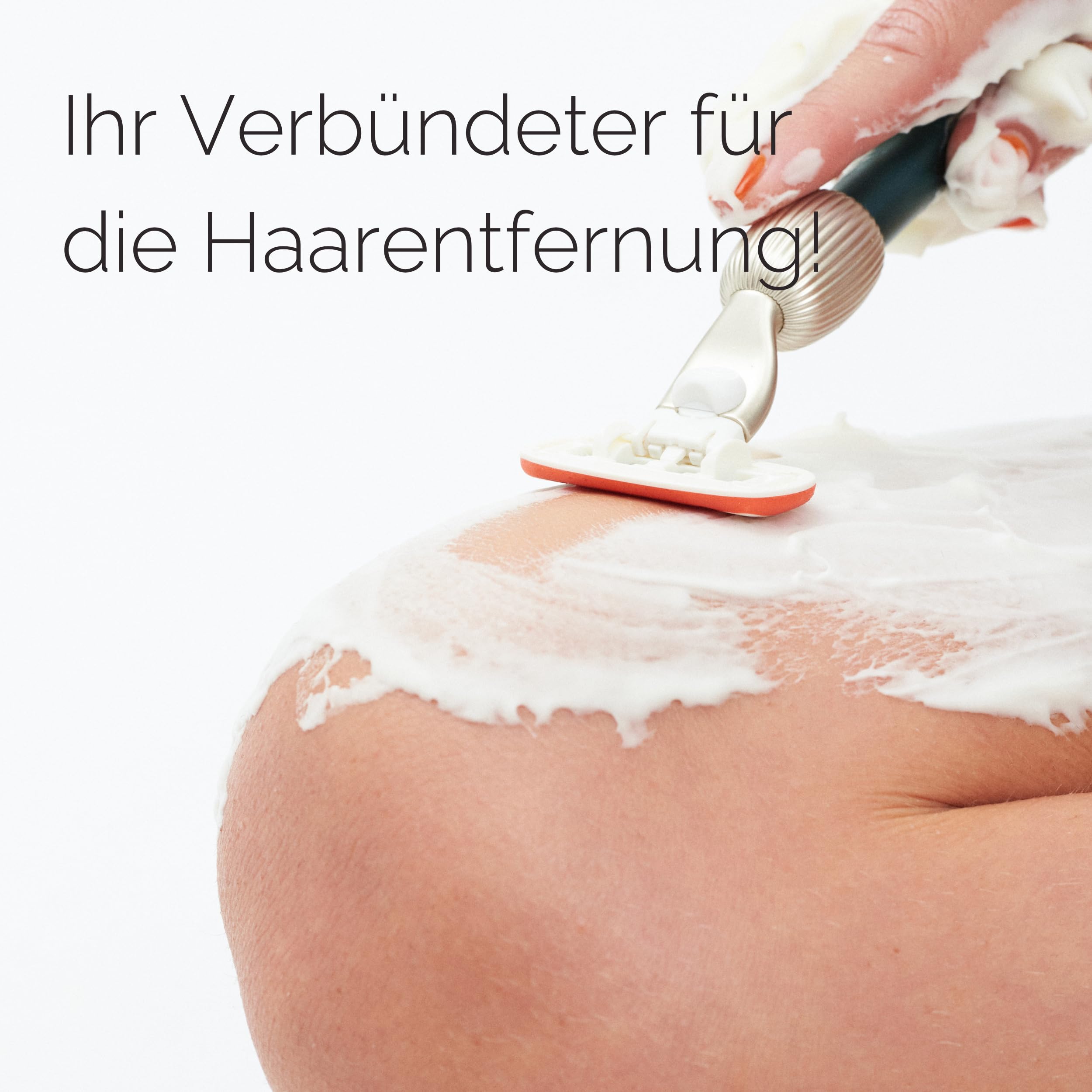 Fler The Razor Starter Set – Damenrasierer mit Austauschbaren Rasierköpfen, Rasierer mit Halterung und 2 Ersatzklingen, Unisex-Rasierer, Rasierklingen mit Aloe Vera, Vitamin E (Midnight Blau)