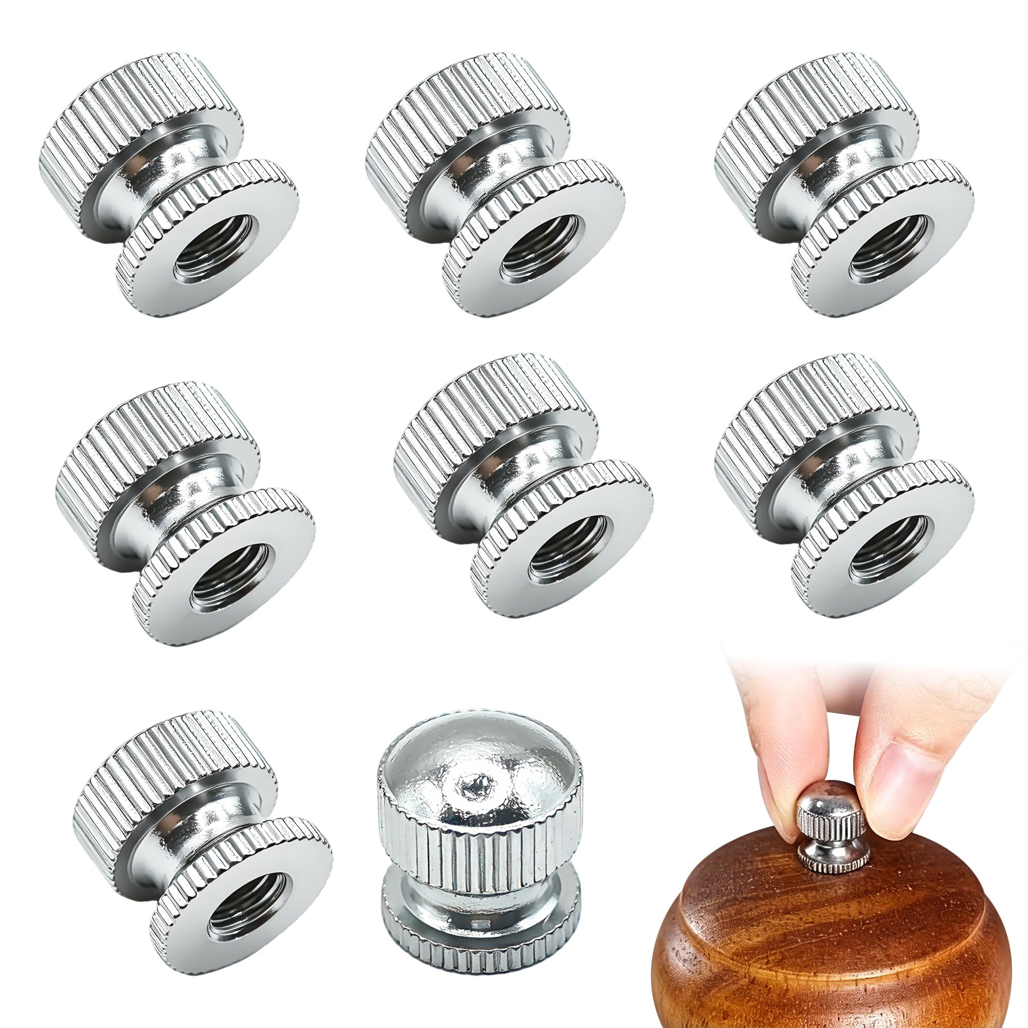 MDJDTUWO 8PCS Pepper Grinder Knob Replacement Parts,Manual Grinders Replacement Parts for Manual Pepper Mills Grinders for Kitchen Use（M5）