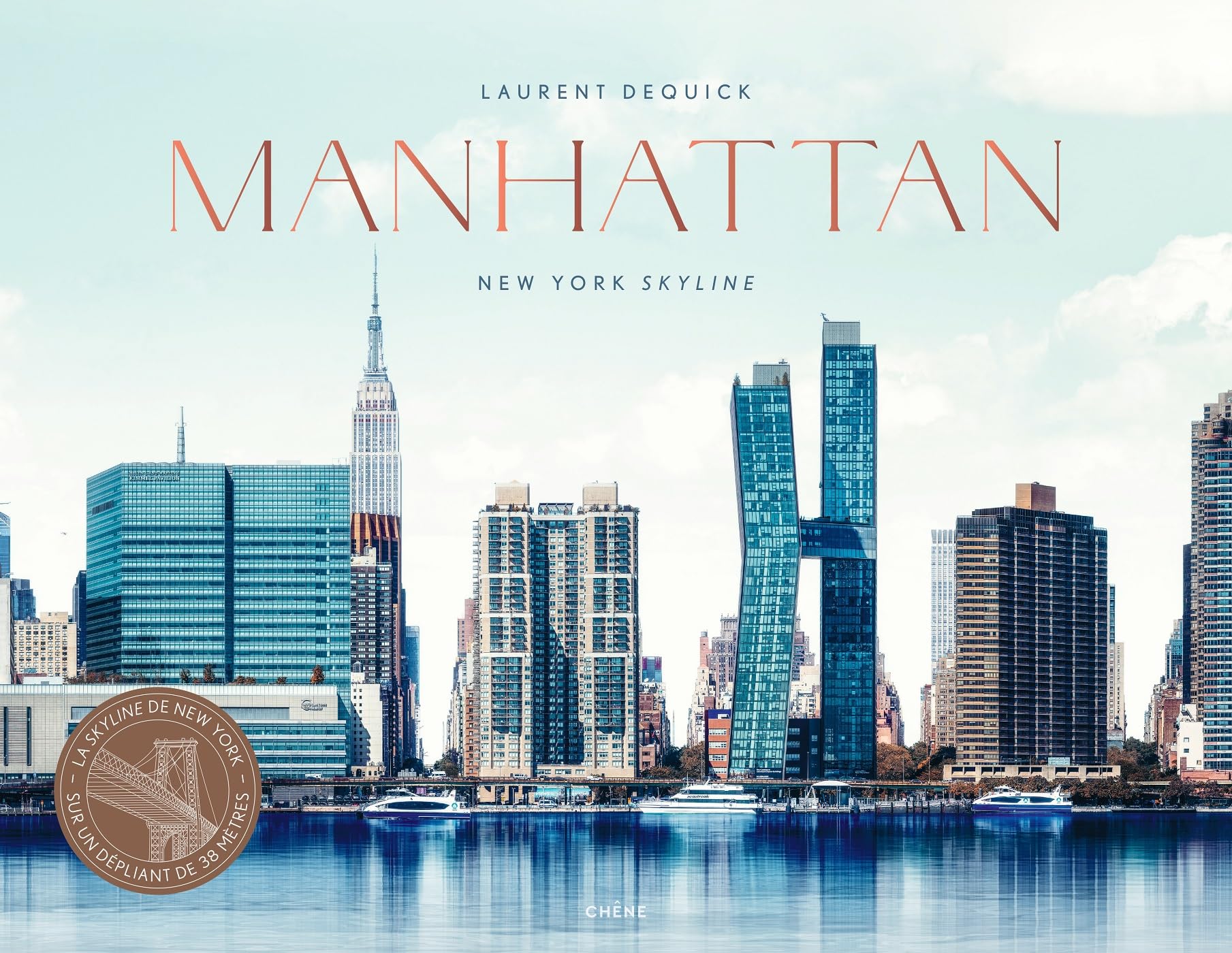 Décoration murale Manhattan New York Skyline grand format noir et blanc