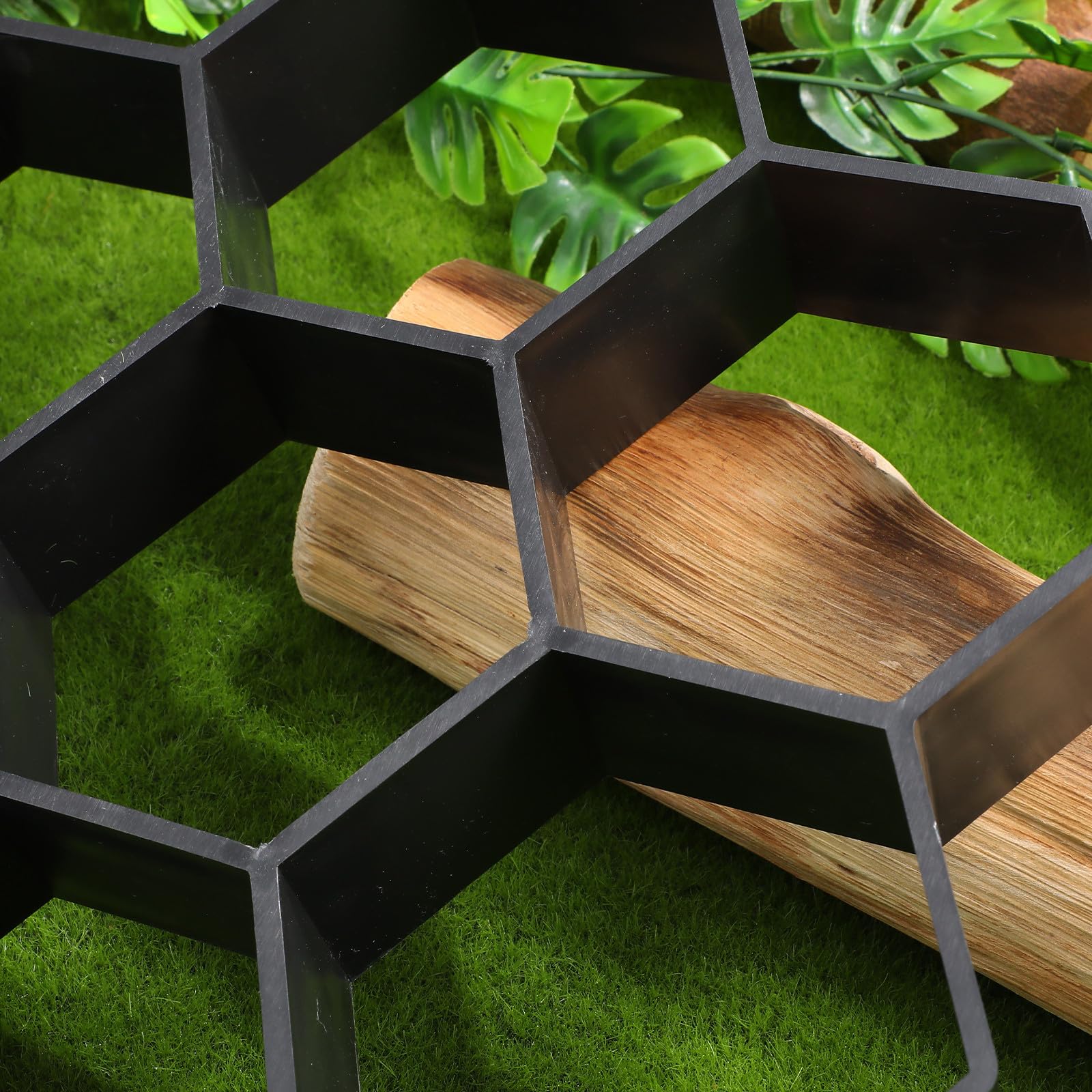 Alipis Molde de Baldosa Hexagonal de Plástico Pp para Pavimento de Jardín y Patios, Molde Reutilizable para Crear Senderos Artísticos y Fácil de Limpiar