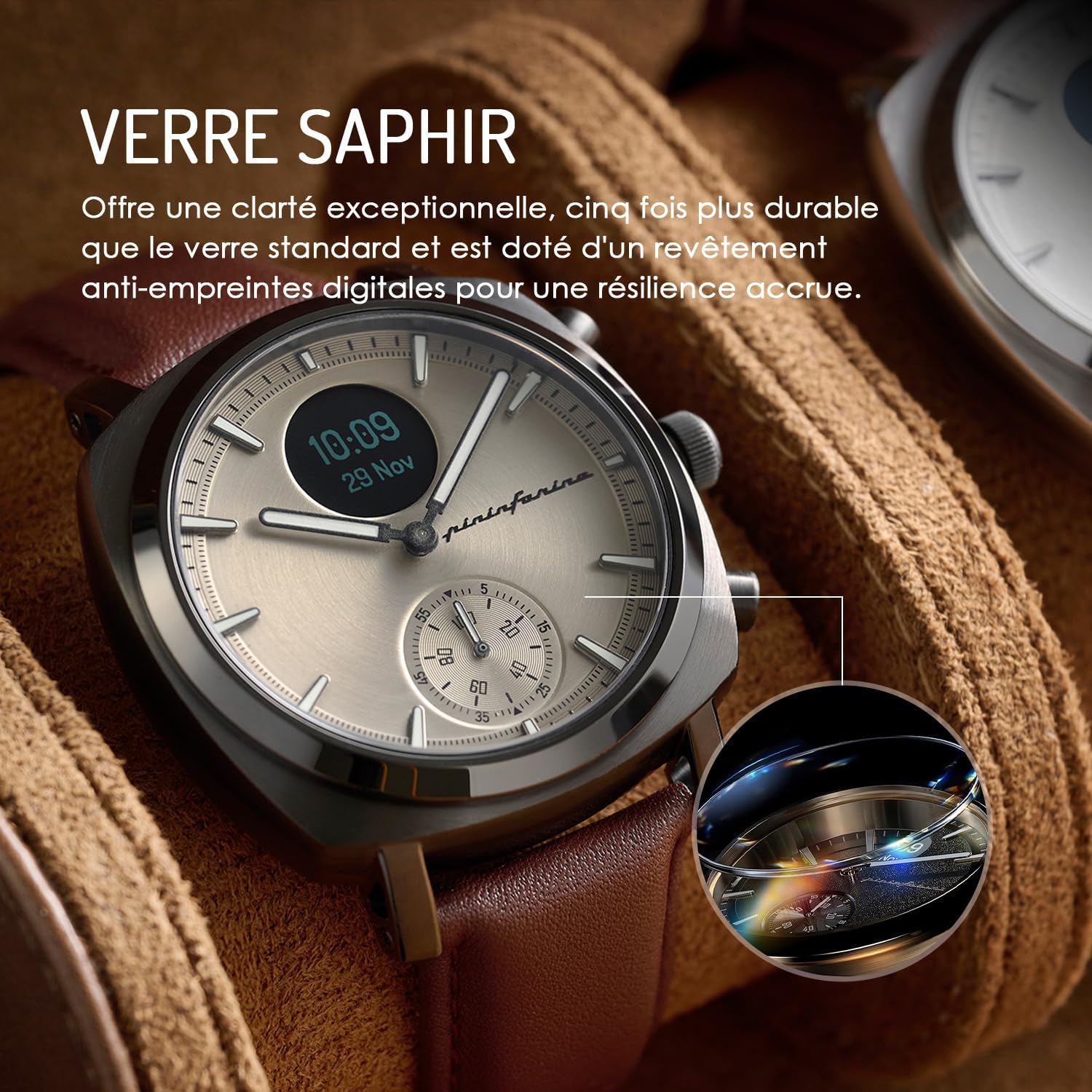 Pininfarina Senso Hybrid Smartwatch with sapphire glass