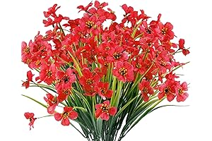 Vibrant Winter Urn Fillers for Your Outdoor Oasis: 12 Bundles of Enduring Faux Flowers