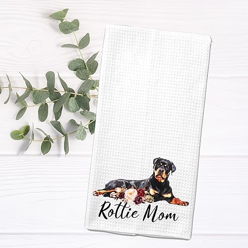 Miniatura 4 de Rottie Mom Rottweiler Microfiber Kitchen Tea Bar Towel Gift for Animal Dog Lover