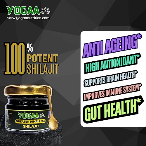 Miniatura 5 de YOGAA Nutrition Pure Greater Himalayan Shilajit  Resina potente con más de 85 oligominerales y ácido fúlvico  Probado en laboratorio  Suministro
