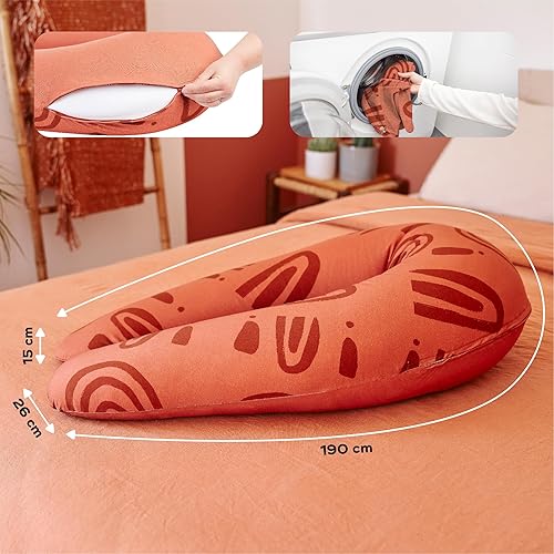 Miniatura 6 de Babymoov B.Love - Almohada de embarazo en forma de U, cojín de maternidad premium para máxima comodidad para dormir (certificado OEKO-TEX)