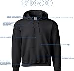 Gildan Unisex-Adult Fleece Hooded Sweatshirt, Style G18500, MultipackHooded Sweatshirt