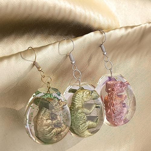 Miniatura 5 de Moldes de resina de dinosaurio, embrión de huevo jurásico, suministros de fundición de joyería epoxi, juego de 4 Stegosaurus T-Rex Triceratops